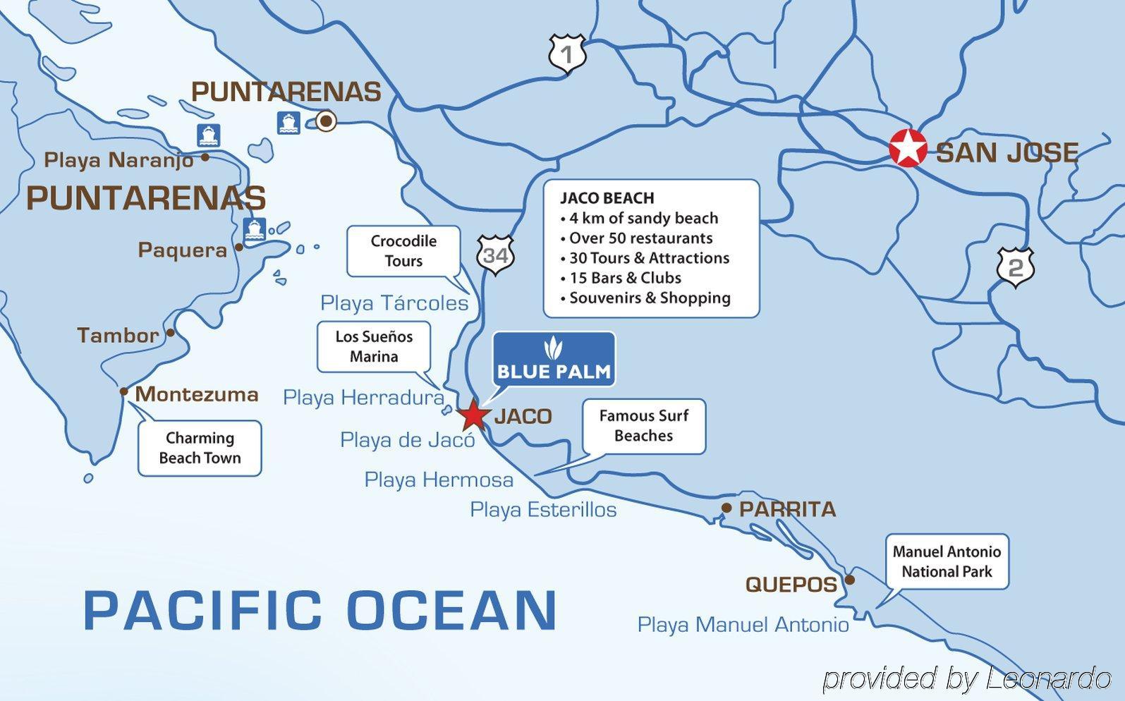 Blue Palm Hotel Jaco Luaran gambar
